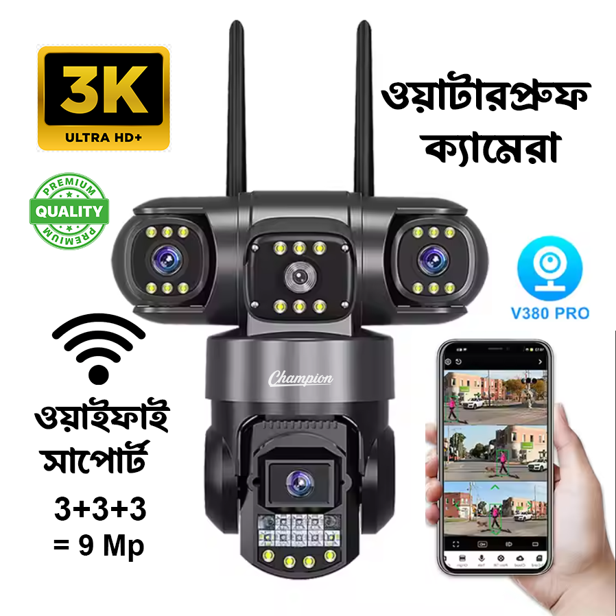 wifi support 3 Lens 3 Display Allrounder Camera